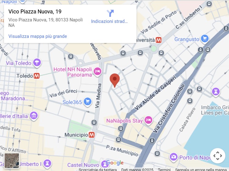 Vico Piazza Nuova 19, 80133 Napoli Vico Piazza Nuova 19, 80133 Napoli